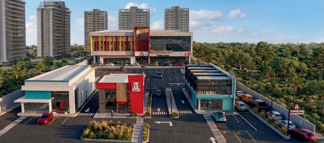 Render da Fase II do Unique Garden Arujá Mall, com previsão de inauguração em fevereiro de 2028