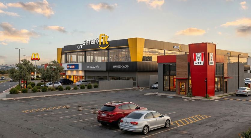 Render do KM 35 Center Mall, imagem 3 de 4
